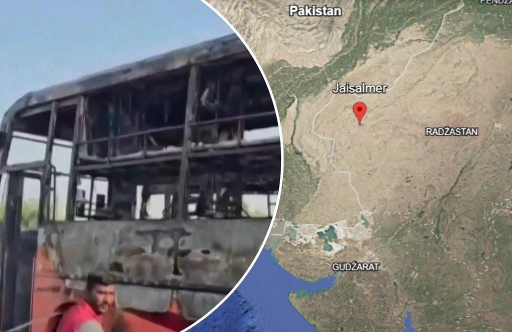 Tragiczny wypadek w Indiach. Autobus stanął w płomieniach, są ofiary