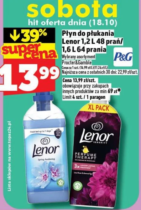 Płyn do płukania Lenor