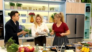 Smażone pierogi z kaszą, kapustą i kaziukiem