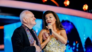 Jacek Cygan i Edyta Górniak podczas Festiwalu w Opolu 2025