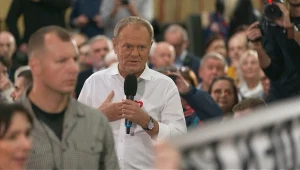 Incydent na spotkaniu z Donaldem Tuskiem. Doszło do sprzeczki
