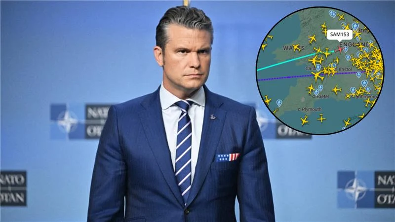 Samolot z Pete'em Hegsethem na pokładzie zawrócił z trasy do USA Samolot z Pete'em Hegsethem na pokładzie zawrócił z trasy do USA