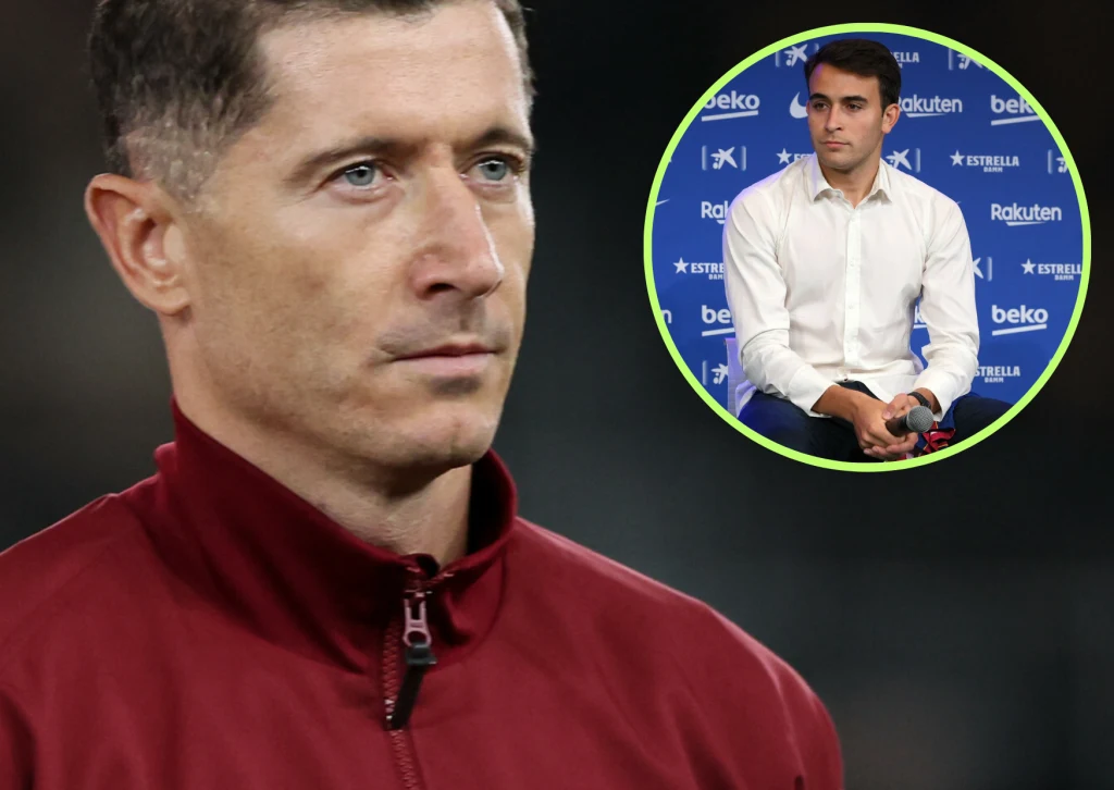 Robert Lewandowski i Eric Garcia Robert Lewandowski i Eric Garcia