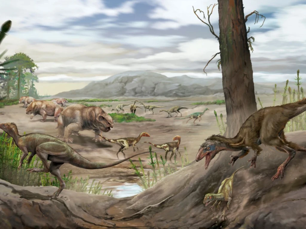 Anteavis crurilongus był jednym z najstarszych dinozaurów drapieżnych Anteavis crurilongus był jednym z najstarszych dinozaurów drapieżnych