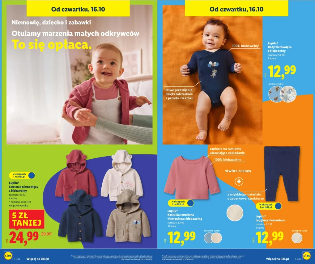 Miękkie i wygodne ubranka dla niemowląt