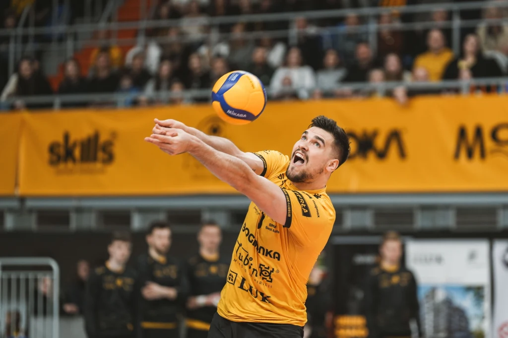 Mikołaj Sawicki w barwach Bogdanki LUK Lublin Mikołaj Sawicki w barwach Bogdanki LUK Lublin