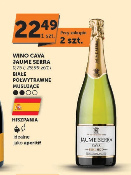 Wino półwytrawne Cava