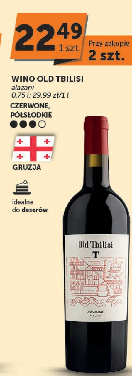 Wino półsłodkie Old Tbilisi