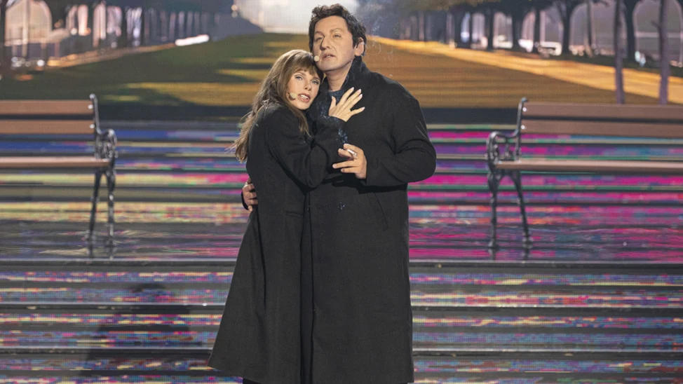 Edyta Herbuś jako Jane Birkin w "Twoja Twarz Brzmi Znjaomo"