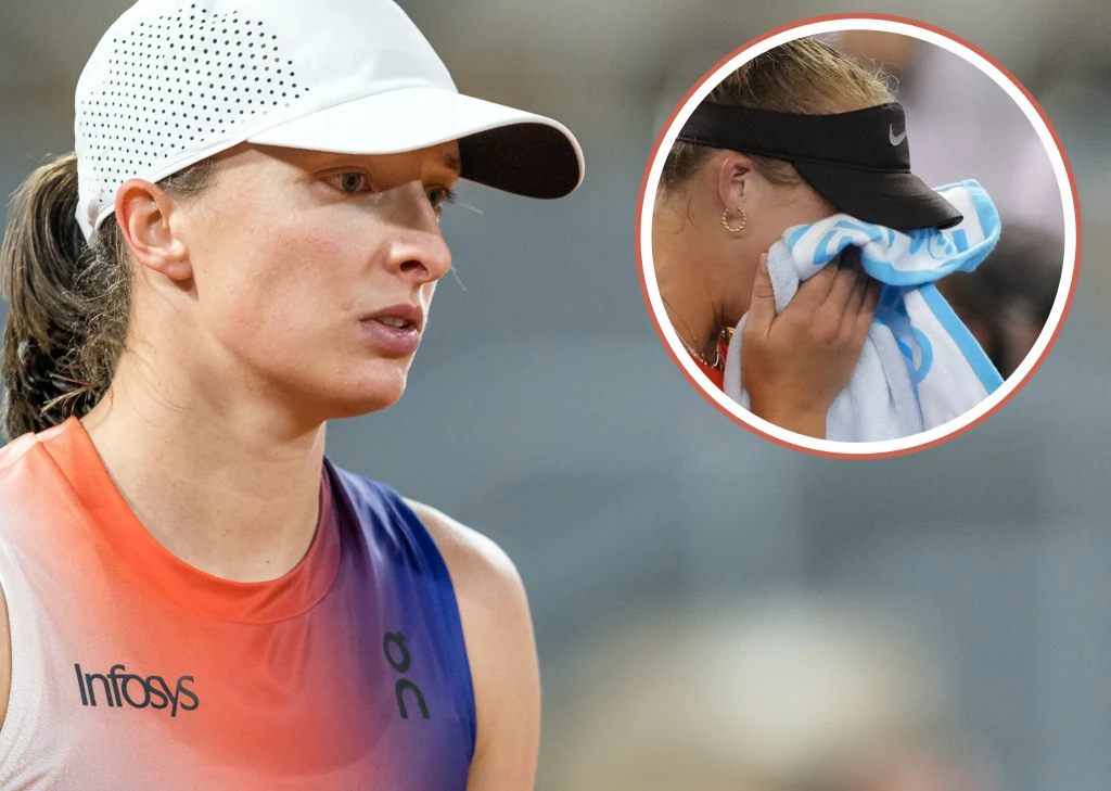 Na zdjęciu Iga Świątek oraz Mirra Andriejewa Na zdjęciu Iga Świątek oraz Mirra Andriejewa