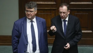 Maciej Wąsik i Mariusz Kamiński w Sejmie. Zdjęcie z 2023 roku
