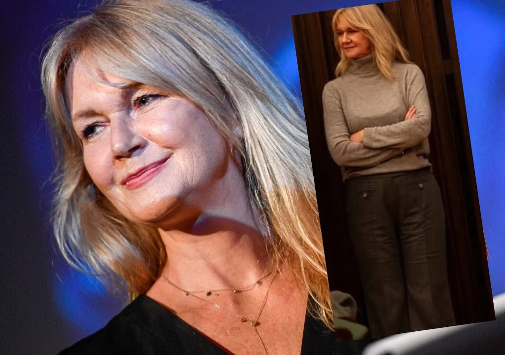 Grażyna Torbicka wie, jak dopasować strój do okazji.