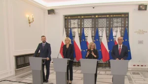 Od lewej: Władysław Kosiniak-Kamysz, Urszula Pasławska, Katarzyna Kotula, Włodzimierz Czarzasty