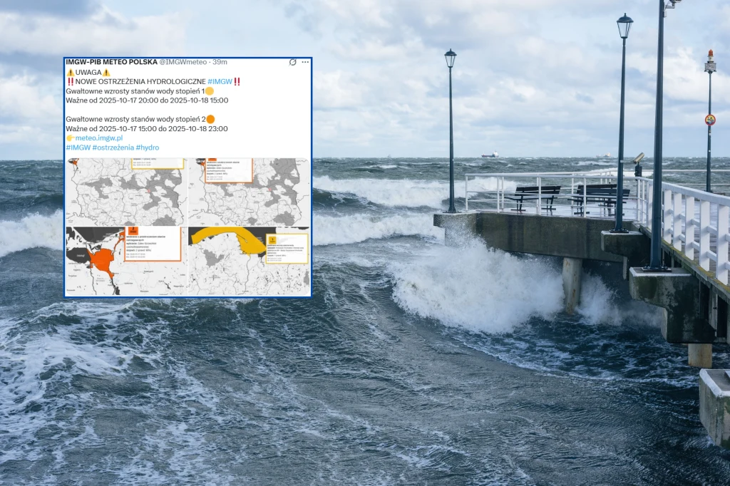 W piątek wieczorem na Wybrzeżu w wielu miejscach może dojść do niebezpiecznych wezbrań wody. Szczególnie groźna sytuacja może wystąpić w rejonie Zalewu Szczecińskiego