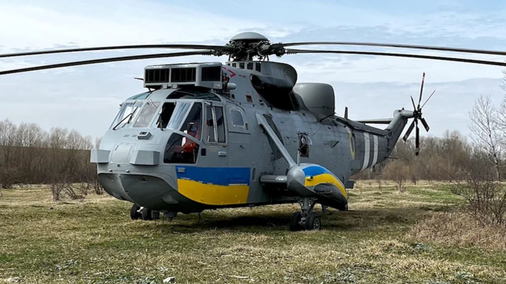 Ukraińcy w końcu pokazali śmigłowce Sea King. To prezent od Wielkiej Brytanii