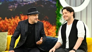 Krzysztof "K.A.S.A." Kasowski i Gabriel Fleszar w programie "halo tu polsat"