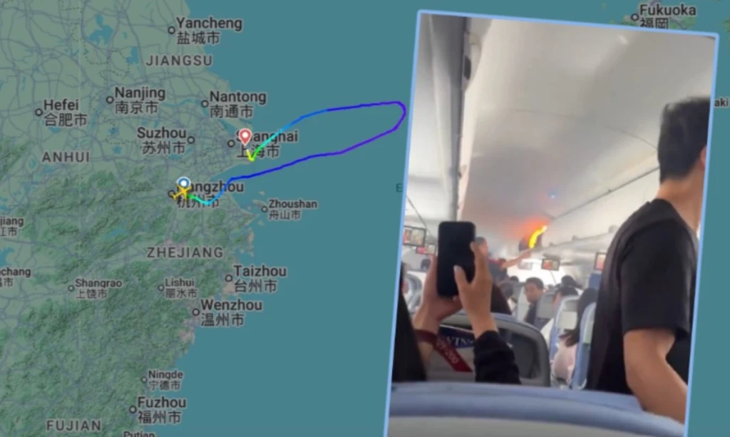 Awaryjne lądowanie samolotu lecącego do Chin