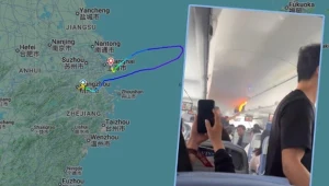 Pożar w samolocie, awaryjne lądowanie. Nagranie w sieci