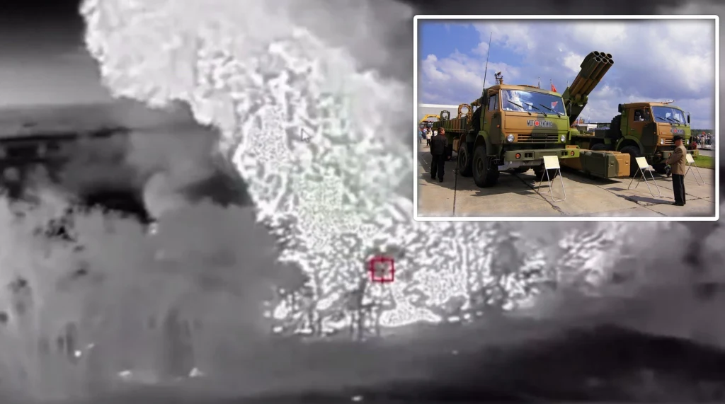 Rosyjski Tornado-S zniszczony przez Ukraińców. Precyzyjny atak dronów 33 km od frontu Rosyjski Tornado-S zniszczony przez Ukraińców. Precyzyjny atak dronów 33 km od frontu