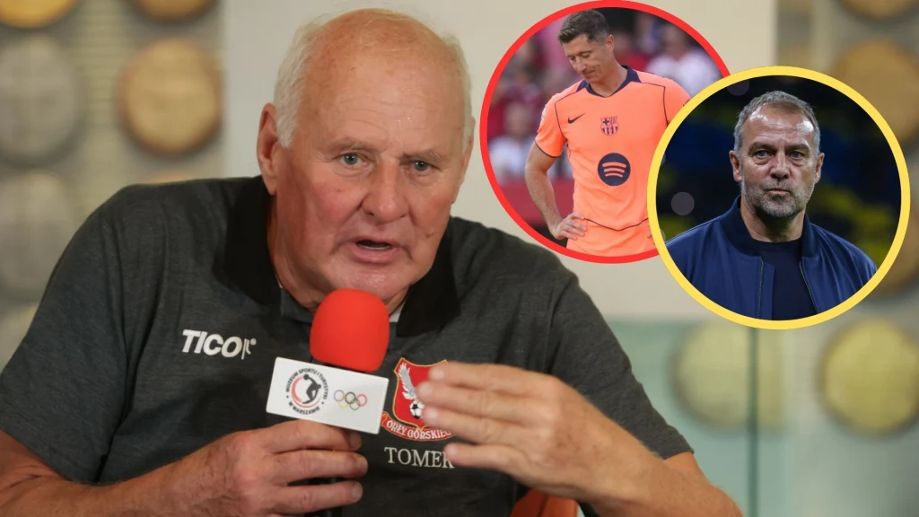 Jan Tomszewski, Robert Lewandowski i Hansi Flick