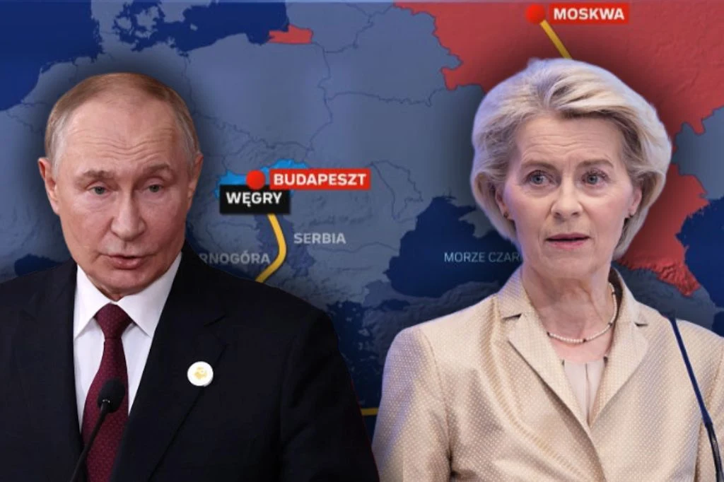 Wkrótce może dojść do spotkania Putina z Trumpem na Węgrzech. Jedną z możliwych tras lotu widać na grafice Polsat News Wkrótce może dojść do spotkania Putina z Trumpem na Węgrzech. Jedną z możliwych tras lotu widać na grafice Polsat News