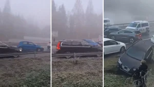 Wielki karambol na fińskiej autostradzie. Nagle tracili kontrolę nad autami