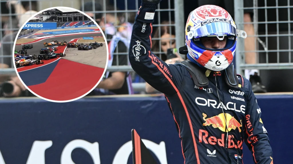 Max Verstappen uniknął poważnej kolizji podczas sprintu na COTA Max Verstappen uniknął poważnej kolizji podczas sprintu na COTA