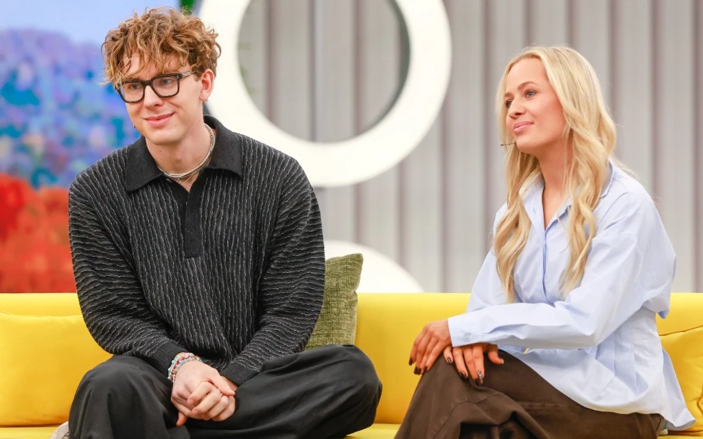 Mikołaj Bagi Bagiński i Magdalena Tarnowska w "halo tu polsat"