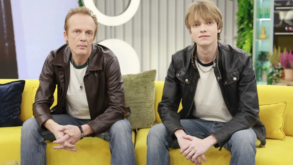 Od lewej Jan Benedek i syn Gabor Benedek