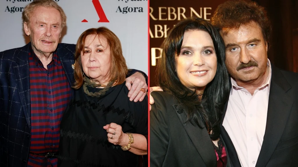 Daniel Olbrychski i Krystyna Demska-Olbrychska oraz Krzysztof i Ewa Krawczykowie