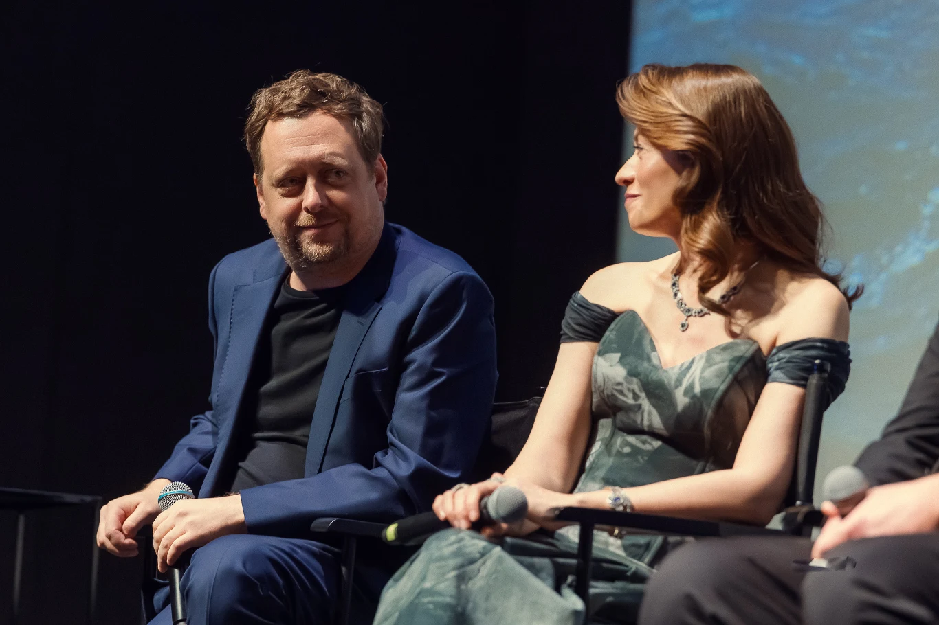 Jan Holoubek i Magdalena Różczka - światowa premiera serialu "Heweliusz" w Szczecinie, fot. Marcin Oliva Soto