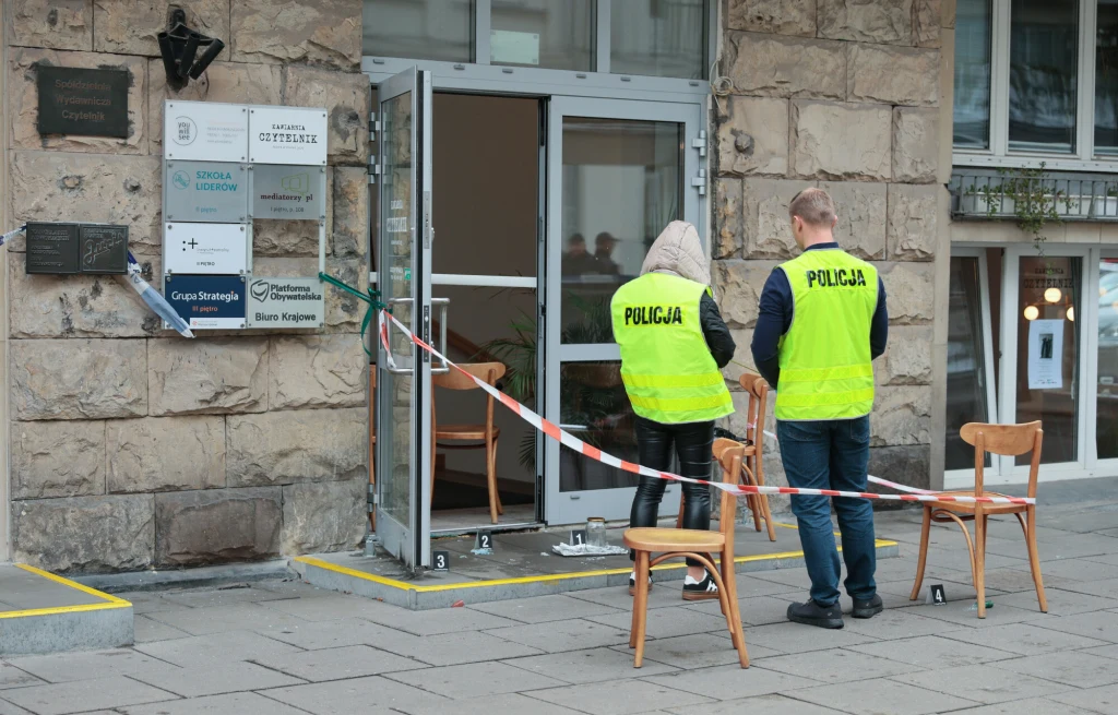 Incydent przed siedzibą PO w Warszawie