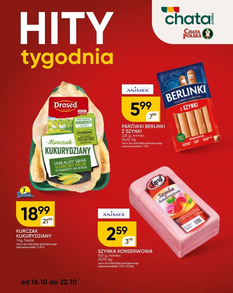 Gazetka promocyjna Chata Polska - wygasła 10 dni temu