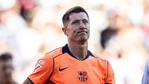 Robert Lewandowski w meczu FC Barcelony