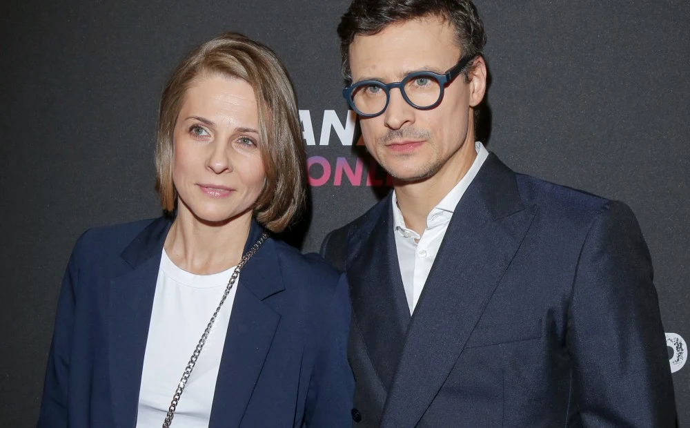 Mateusz Damięcki z żoną Mateusz Damięcki z żoną