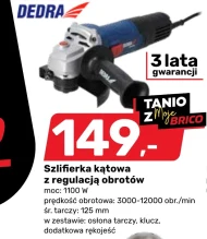 Szlifierka kątowa Dedra