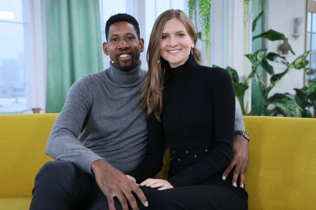 Wilfedo Leon z żoną Małgorzatą Wilfedo Leon z żoną Małgorzatą