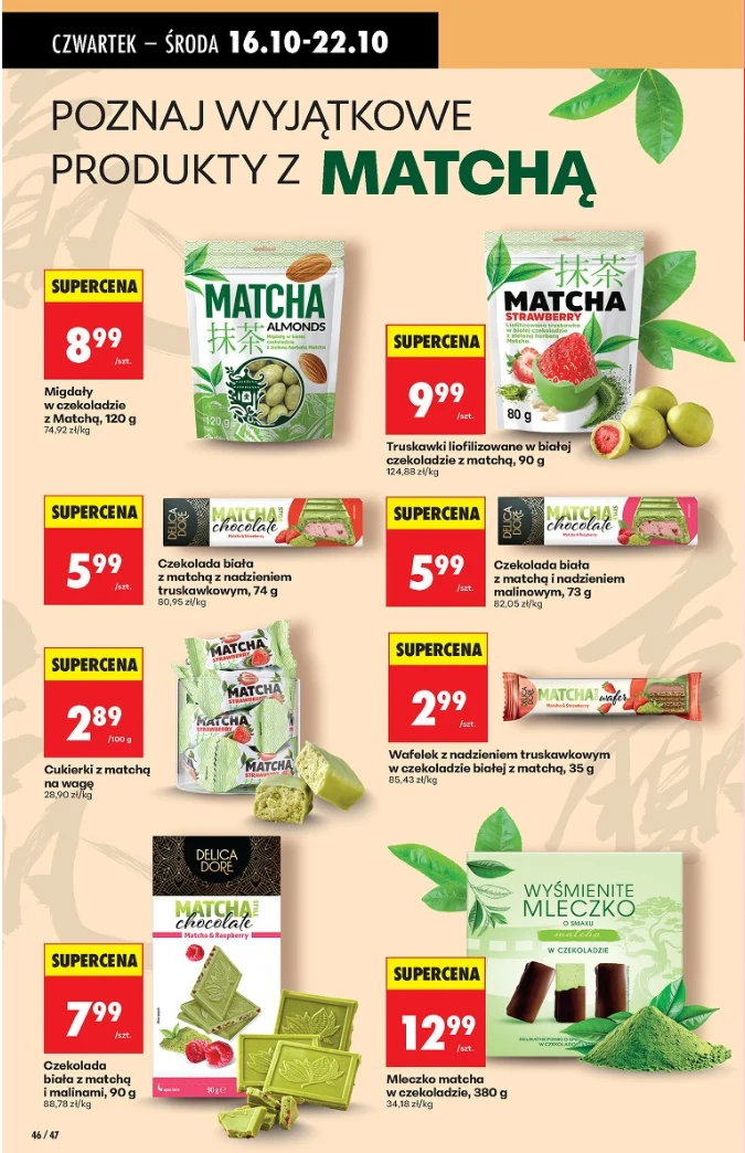 Tydzień z matchą w Biedronce