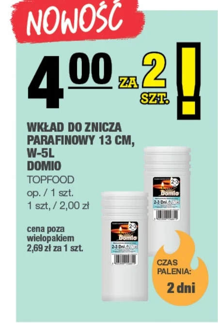 Wkład parafinowy Domio