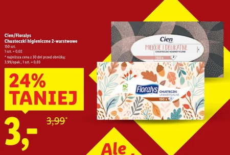Chusteczki higieniczne Floralys