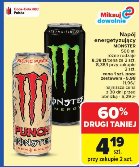 Napój energetyczny Monster