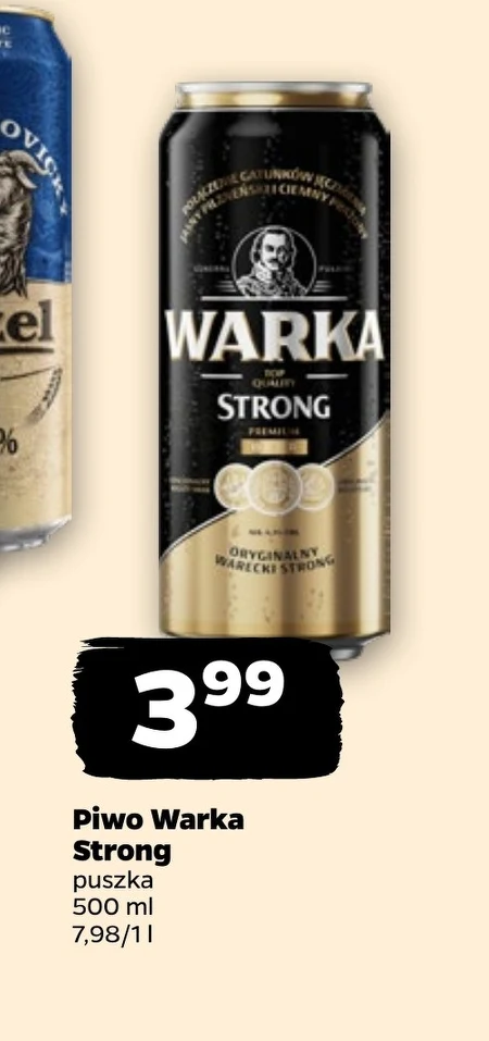 Piwo Warka Strong