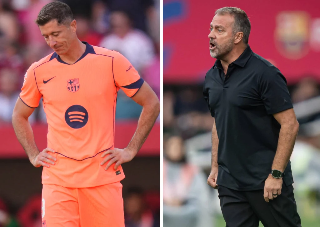 Robert Lewandowski i Hansi Flick