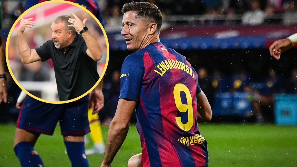 Robert Lewandowski i Hansi Flick