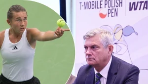 Olivia Lincer i prezes PZT Dariusz Łukaszewski