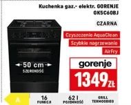 Kuchenka gazowo-elektryczna Gorenje