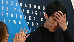 Eric Lu po ogłoszeniu jego zwycięstwa w Konkursie Chopinowskim