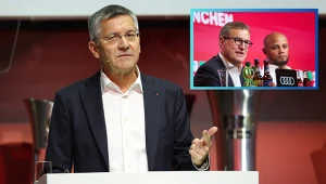 Herbert Hainer, a w ramce Jan-Christian Dreesen i Vincent Kompany