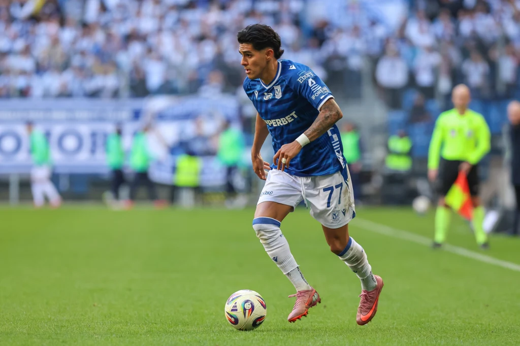 Luis Palma w barwach Lecha Poznań Luis Palma w barwach Lecha Poznań