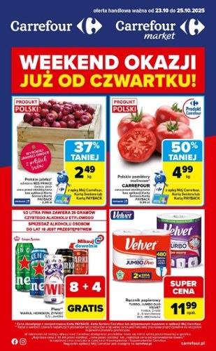 Gazetka promocyjna Carrefour, ważna od 23.10.2025 do 25.10.2025.